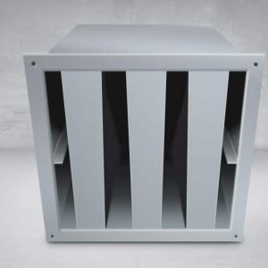 Silenciador de ventilación rectangular