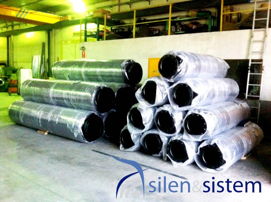 Conjunto silenciador de escape de motor para fluidos, vapor aire, oxigeno nitrogeno, etc...