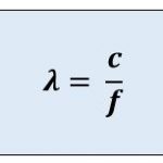 Formula longitud de onda sonido: la longitud de onda es igual a la velocidad del sonido entre la frecuencia.